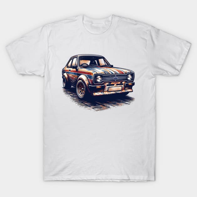 Ford Escort T-Shirt by Vehicles-Art